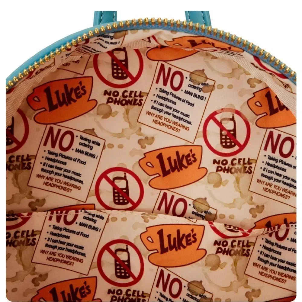 ☕️☕️Loungefly Gilmore Girls Lukes Diner Domed Coffee Cup Mini Backpack